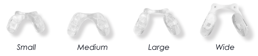 Four bridge size options: small, medium, large, and wide